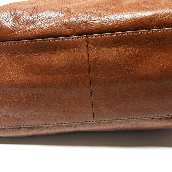 Fossil brown leather tote - Picture 7 of 8